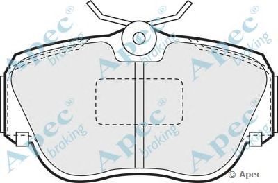 APEC BRAKING pad608 -  Комплект тормозных колодок, дисковый тормоз